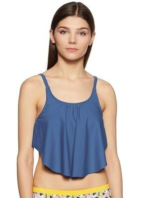 Aante Women's Flounced Swim Crop Top